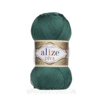 Пряжа для ручного вязания Alize DİVA (Ализе дива) 453 бутылочный 1143837553 фото