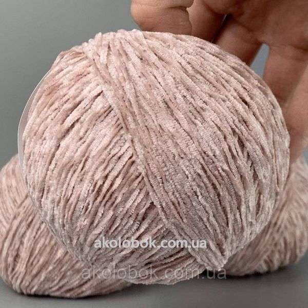 Avanti Yarn пряжа PUFFY мікровелюр (100% поліестер) 50гр/300м, упаковка 500г - 544 пудра 2553141575 фото