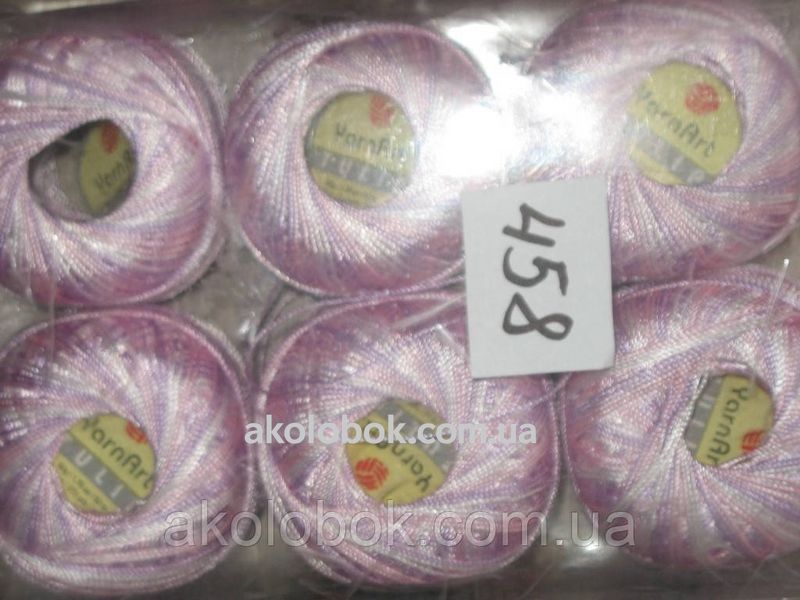 Турецкая летняя пряжа для вязания YarnArt Tulip тулип 458 розовый меланж 551650428 фото