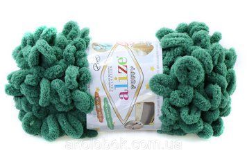 Турецька пряжа для в'язання Alize Puffy (пуффі) пряжа в'ється руками 532 смарагд 1444013705 фото