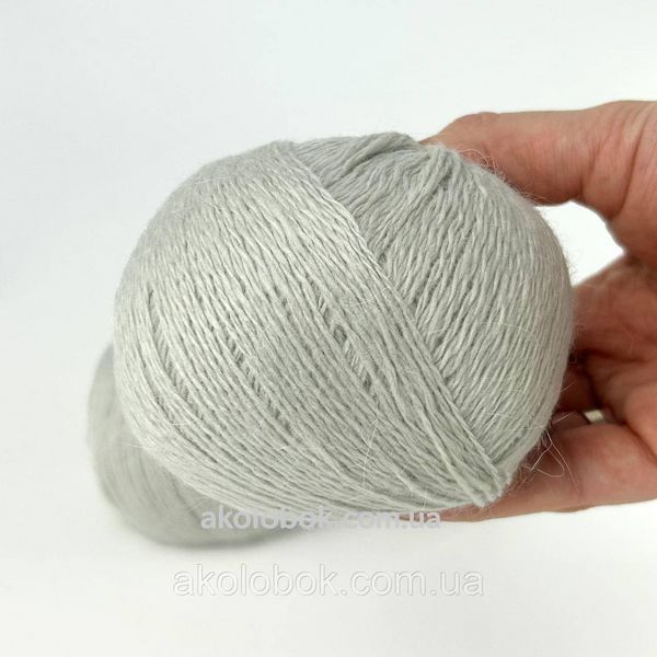 Пряжа ангора Китай AVANTI YARN 30% Ангора 30% Віскоза 40% Нейлон - Н80 світло-сірий 2527685007 фото