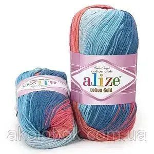 Пряжа для ручного в'язання Alize COTTON GOLD BATIK (Котон Голд Батік) полухлопок 5952 2481258191 фото
