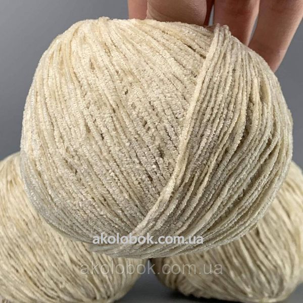 Avanti Yarn пряжа PUFFY мікровелюр (100% поліестер) 50гр/300м, упаковка 500г - 550 світлий беж 2553145416 фото