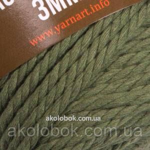 Турецька пряжа YarnArt MACRAME ROPE 3 mm ( Макраме Роп 3 мм) 787 хакі 2114373181 фото