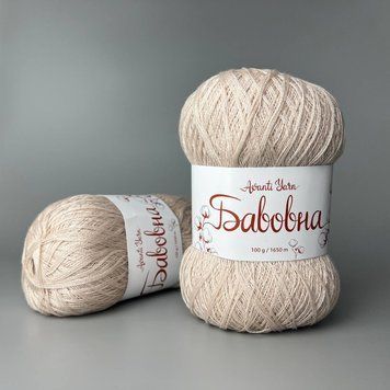 Беж светлый (1006), Пряжа Бавовна - 50% бавовна, 50% акрил, 1650 м/100 г 878768975 фото