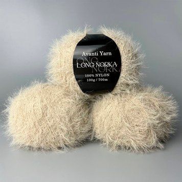 Сонячний бежевий (007  номер).Пряжа Avanti Yarn Long Norka (Лонг Норка) 700 м / 100 г 42432743 фото