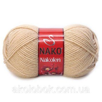 Турецька пряжа для в'язання Nako Nakolen (НАКОЛЕН) напіввовна 219 карамель 598380775 фото