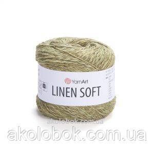 Турецька пряжа для в'язання YarnArt Linen Soft (лінен софт) 7313 2217830380 фото