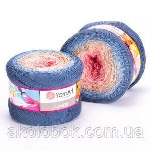 Турецька пряжа для в'язання YarnArt Flowers (фловерс) річна пряжа 262 1245877939 фото