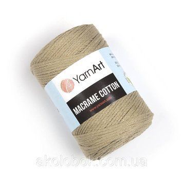 YarnArt macrame cotton (макраме котон)- 793 светло-коричневый 900990505 фото