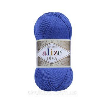 Пряжа для ручного вязания Alize DİVA (Ализе дива) 132 василек 544436901 фото