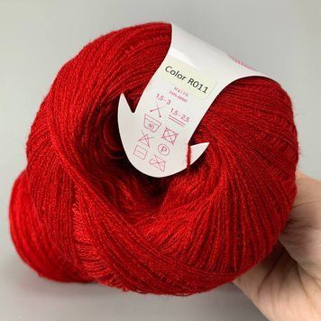Насыщенный  красный (011). Пряжа Avanti Yarn Baby Soft 700 м / 50 г . Склад: 100% акрил 88884887777 фото