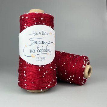 Avanti Yarn "Бусинка на бавовні" 841 червоний 7788888558888 фото