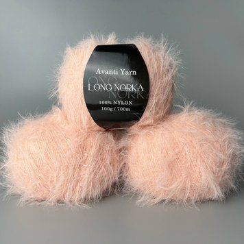 Персиковий (12 номер).Пряжа Avanti Yarn Long Norka (Лонг Норка) 700 м / 100 г 43242743 фото