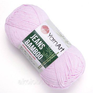 ТУРЕЦКАЯ пряжа для вязания Yarnart Jeans Bamboo(Джинс бамбук) 109 розовый 1775899822 фото