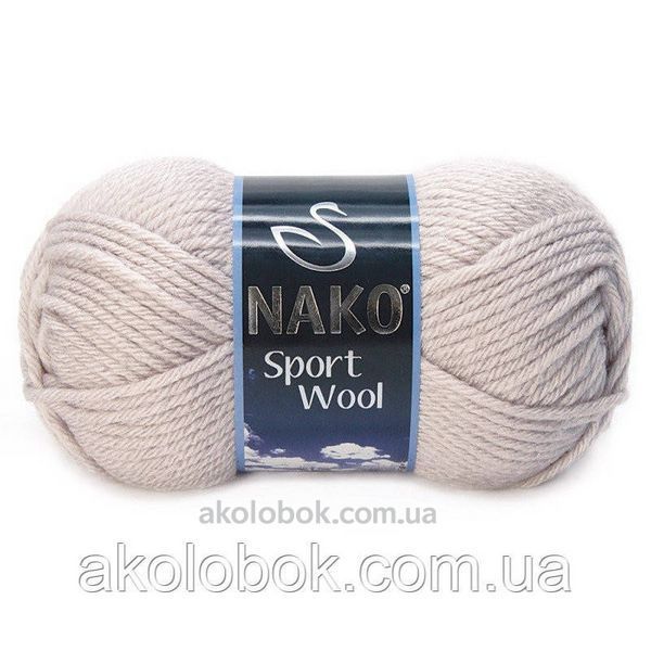 Турецька пряжа для в'язання Nako sport wool (спорт вул) товста пряжа 3079 сіро-рожевий 598585275 фото