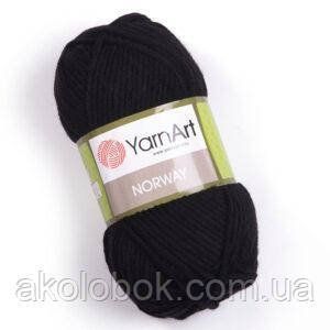 YarnArt Norwey ( норвей)- 30 черный 901328300 фото