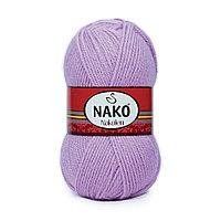 Турецька пряжа для в'язання Nako Nakolen (НАКОЛЕН) напіввовна 6985 бузок 927202950 фото
