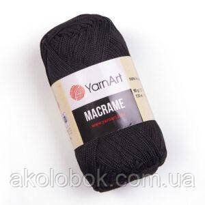 Турецька пряжа для в'язання YarnArt Macrame (макраме)- 148 чорний 589048816 фото