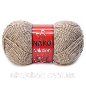 Турецька пряжа для в'язання Nako Nakolen (НАКОЛЕН) напіввовна 257 норка 598395547 фото