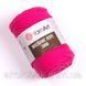 Турецька пряжа YarnArt MACRAME ROPE 3 mm ( Макраме Роп 3 мм) 803 малиновий неон 2114381625 фото 1