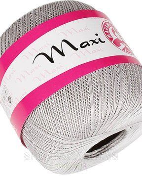 Турецька пряжа для в'язання Madame Tricote Maxi (МАКСІ) річний мерсеризує бавовна 4920 сірий 4920 фото