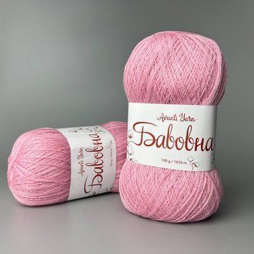 Розовый ( 1046 ),Пряжа Бавовна- 50% бавовна, 50% акрил, 1650 м / 100 г 684975 фото