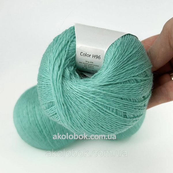 Пряжа ангора Китай AVANTI YARN 30% Ангора 30% Віскоза 40% Нейлон - Н96 помірно-бірюзовий 2527742168 фото