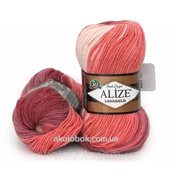 Пряжа для ручного вязания Alize LANAGOLD BATIK (Ализе ланаголд батик) 4742 2097301201 фото