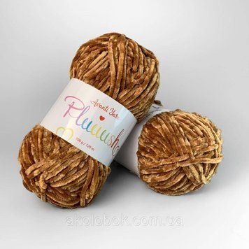 Пряжа Avanti Yarn PLUUUSH (Велюр Плюш) 100% полиэстер 100гр/120м, упаковка 500г - 811 2555615894 фото