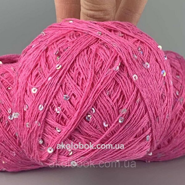 Avanti Yarn пряжа Мікропайєтка на бавовні (100% Бавовна, Паєтка 3мм) 50г/400м, упаковка 500г - 113 2541292214 фото