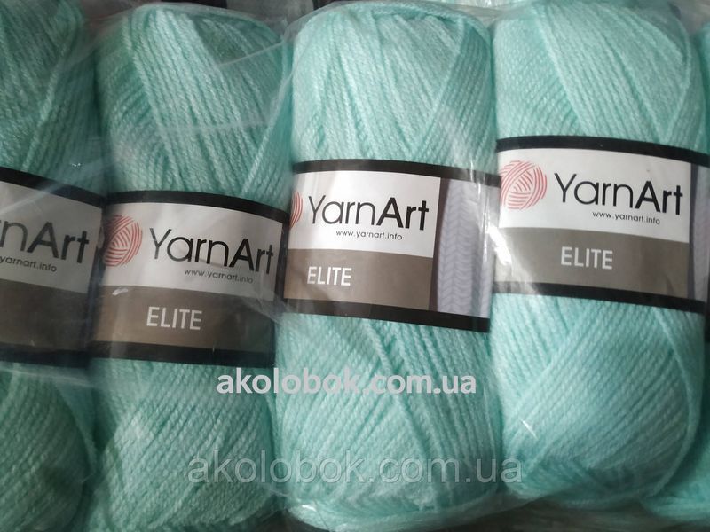 Турецька пряжа для в'язання Yarnart Elite (Еліт) акрил 856 м'ята 1154951544 фото
