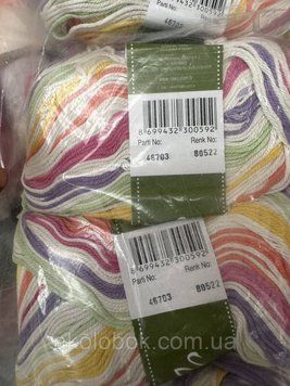 Nako меланж 50% бамбук, 25% органік бавовна, 25% акрил, 100 гр-285 м 2494132893 фото