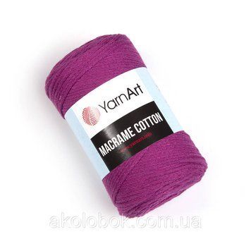 YarnArt macrame cotton (макраме котон)- 777 фиалка 1607929052 фото
