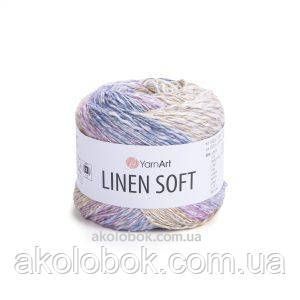 Турецкая пряжа для вязания YarnArt Linen Soft (линен софт) 7404 2217839708 фото