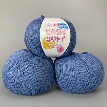 Блакитний (011). Пряжа Avanti Yarn Baby Soft 700 м / 50 г . Склад: 100% акрил 75464887777 фото