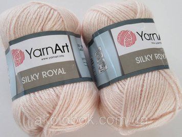 Турецька пряжа для в'язання YarnArt Silk Royal (силк рояль) мериносова вовна 441 ніжно-рожевий 1751824241 фото