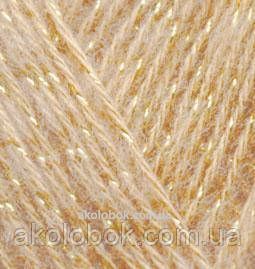 Пряжа для ручного вязания Alize ANGORA GOLD SİMLİ (Ализе ангора голд симли) 95 светло-бежевый 546264284 фото