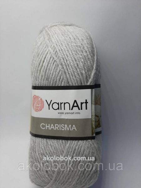 Пряжа для вязания YarnArt Charisma (Харизма) шерсть 0282 светло- серый 586424856 фото